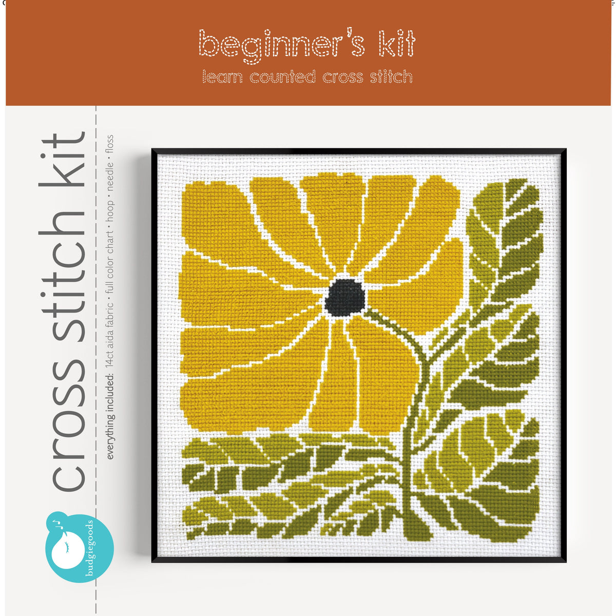 SUNNY BLOSSOM learn counted cross stitch kit