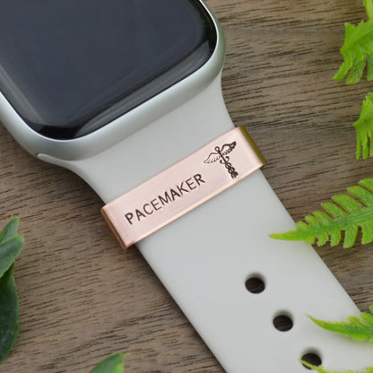 Custom Medical Alert Smart Watch Charm, Personalized Watch Band Charm, Medical ID Watch Band Slide Charm, Allergy Condition Emergency Alert