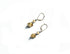 Jewelry Gift for Minimalist - Tan Jasper Earrings featuring artisan-crafted geometric design and sterling silver lever-back earwires.