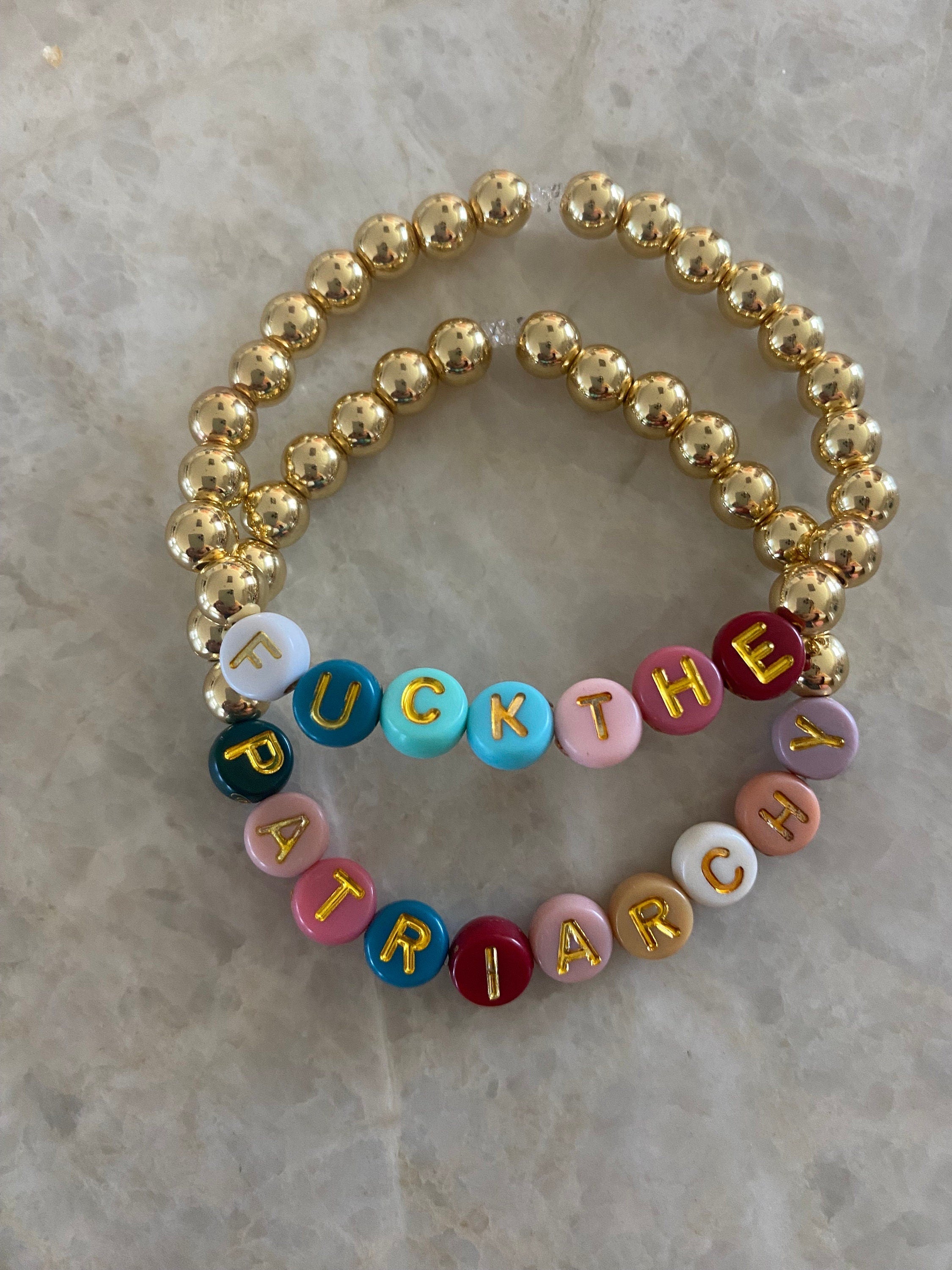 F*ck The Patriarchy Double Bracelet