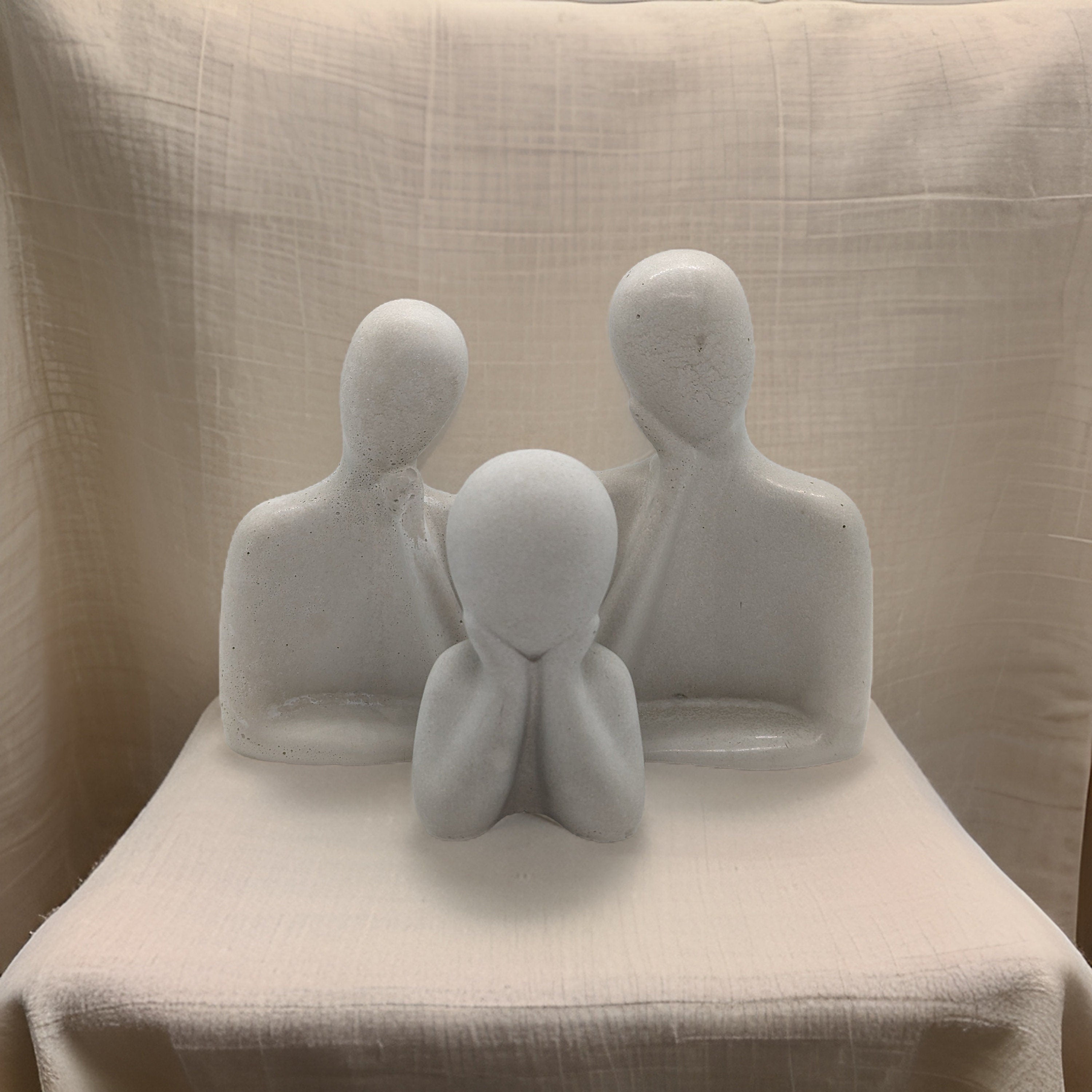 Decorative Concrete Family Figurines