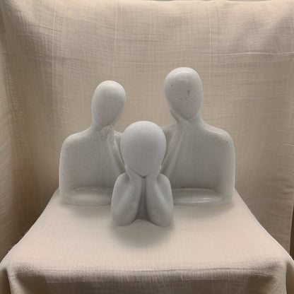 Decorative Concrete Family Figurines