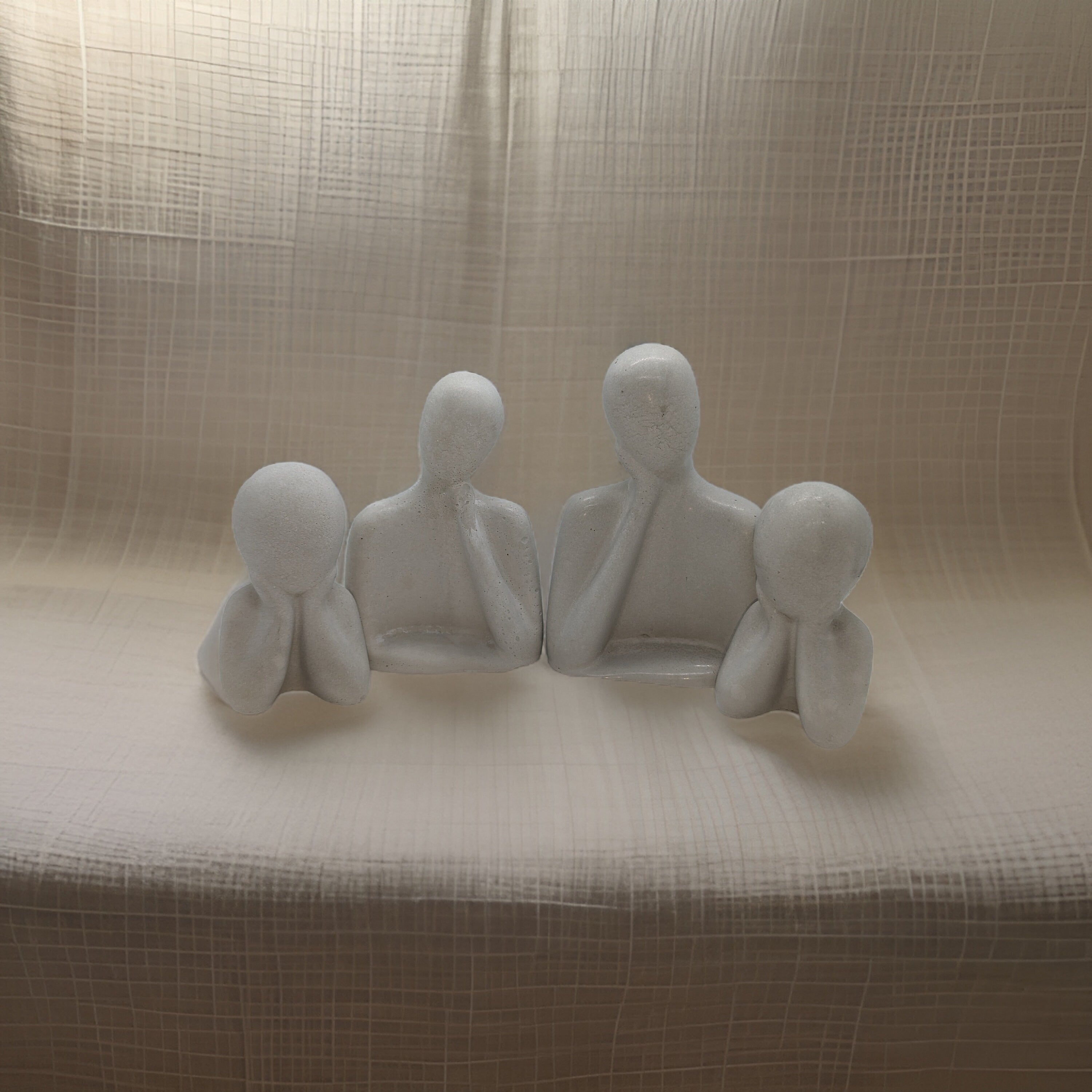 Decorative Concrete Family Figurines