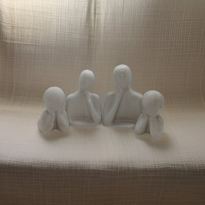 Decorative Concrete Family Figurines