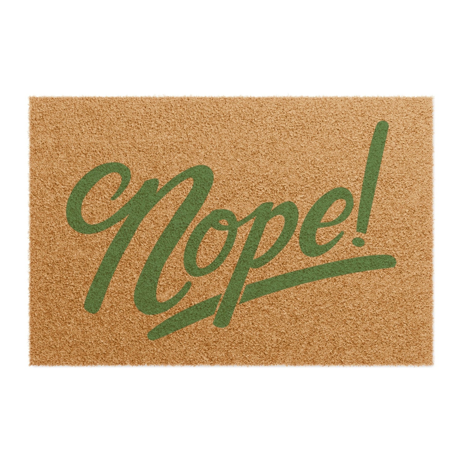 Nope Doormat: Coir Fiber Outdoor Mat (24&amp;quot; x 16&amp;quot;)