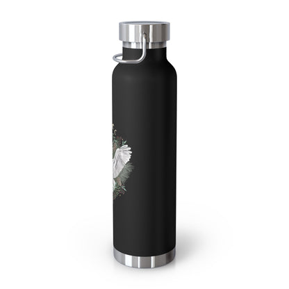 Moon Phase Snowy Owl Copper Vacuum Insulated Bottle, 22oz