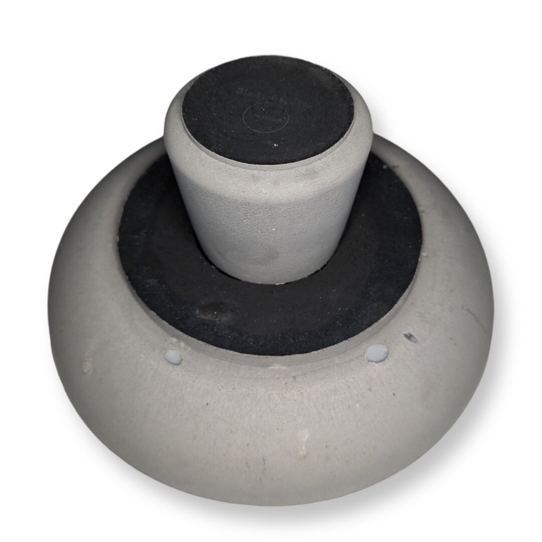 Gray Concrete Large Pedestal Bowl