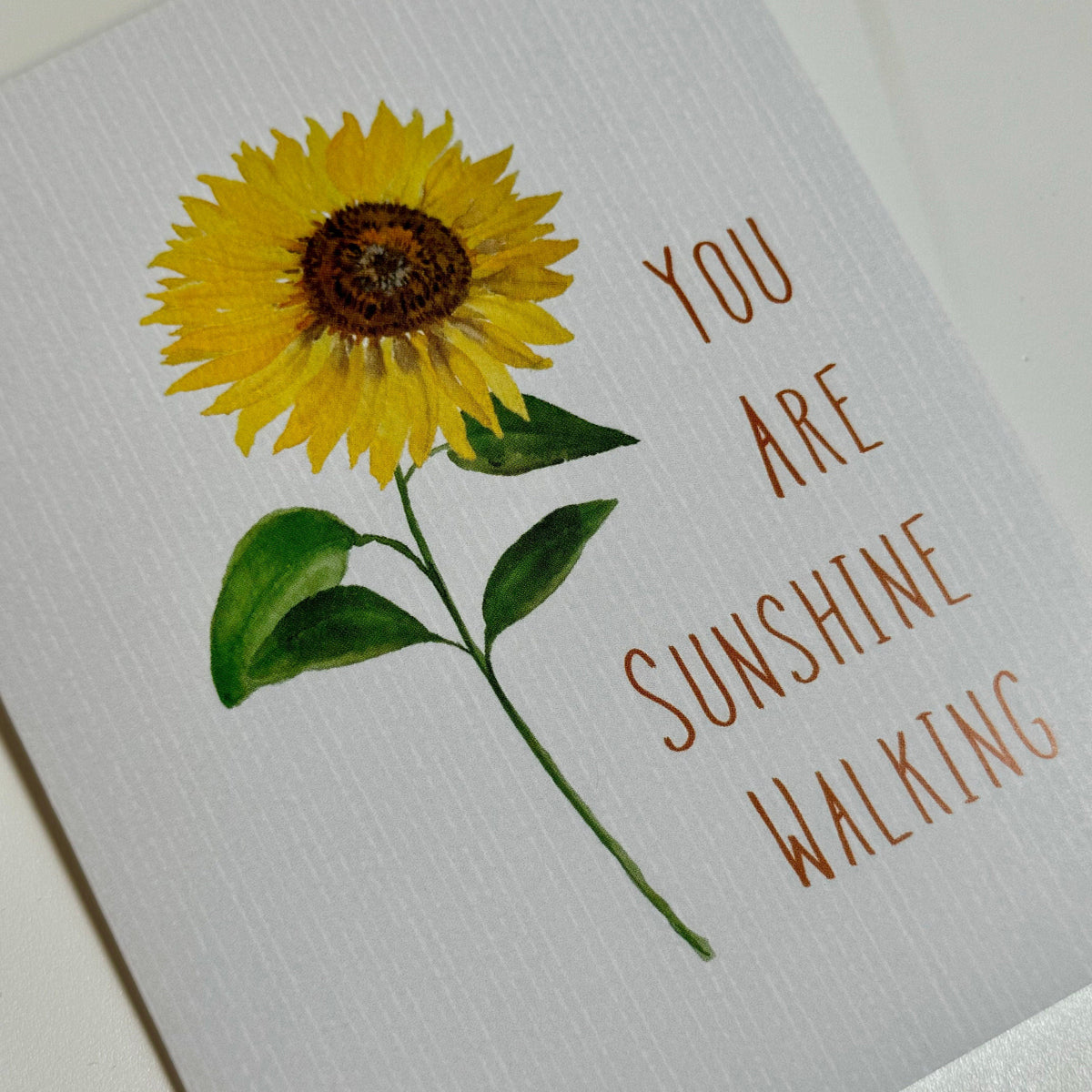Sunflower Greeting Card: Cheerful Blank Card