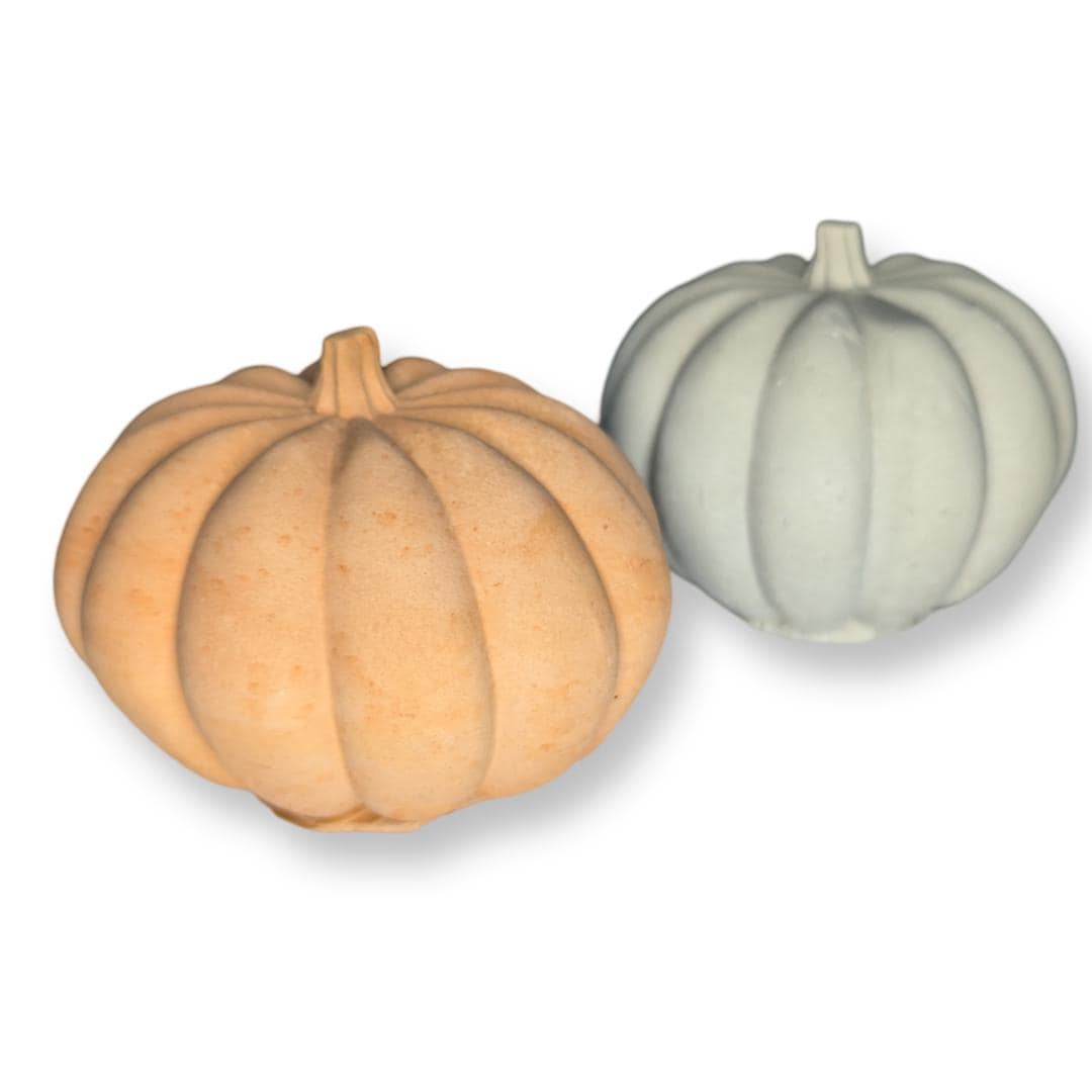 Concrete Pumpkin Decor | Modern Fall Home Decor | Minimalist Thanksgiving Centerpiece | Industrial Autumn Shelf Styling | Orange Pumpkin