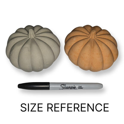 Concrete Pumpkin Decor | Modern Fall Home Decor | Minimalist Thanksgiving Centerpiece | Industrial Autumn Shelf Styling | Orange Pumpkin