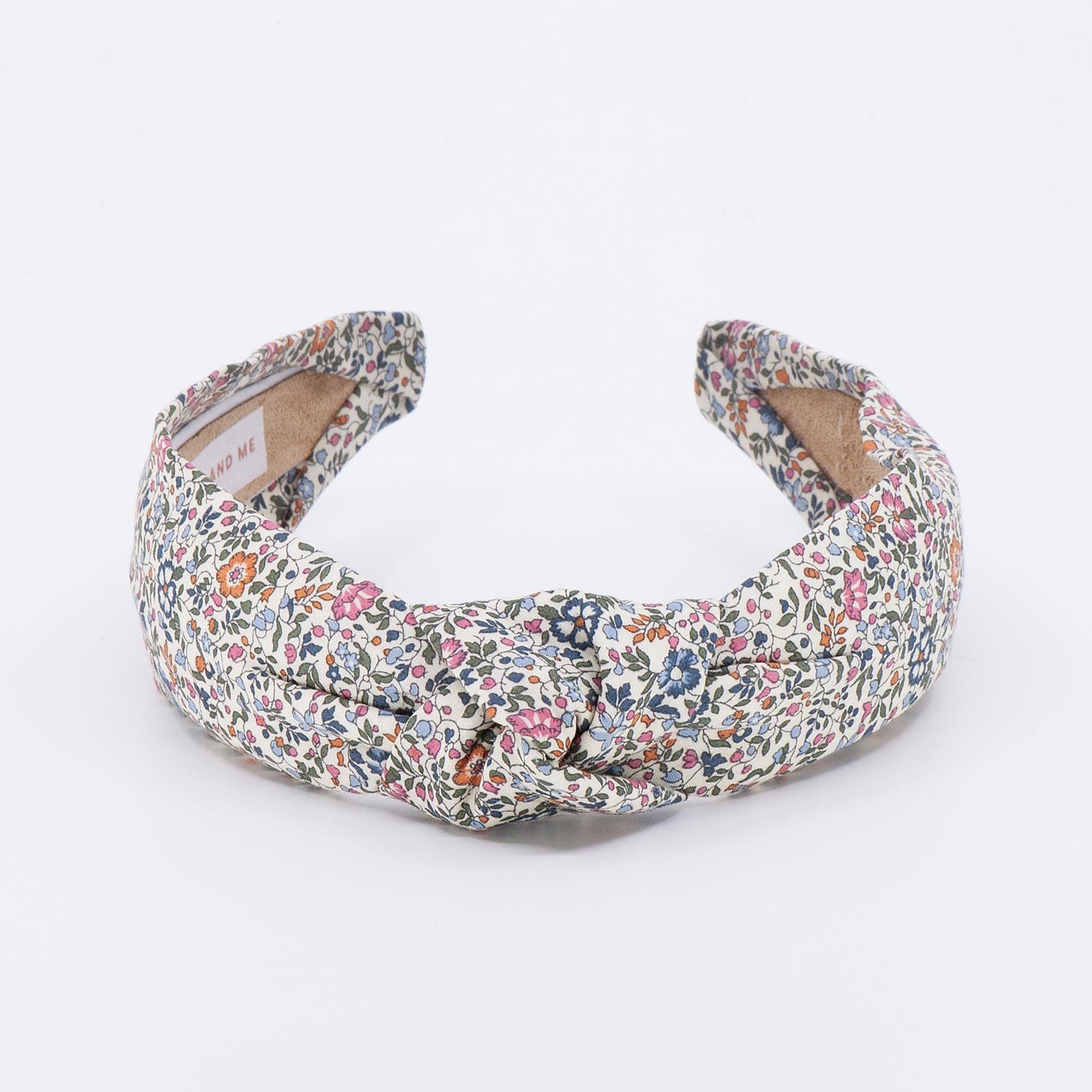 Knotted headband made with Katie and Millie Liberty of London fabric.