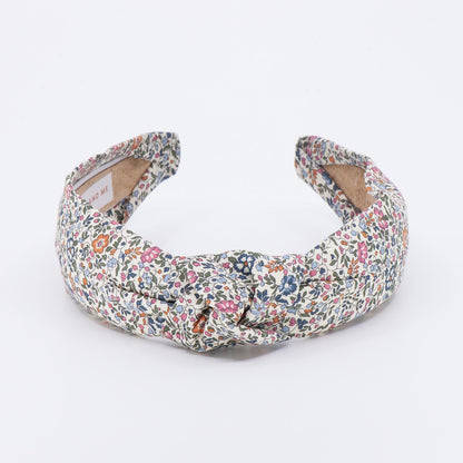 Knotted headband made with Katie and Millie Liberty of London fabric.