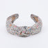Knotted headband made with Katie and Millie Liberty of London fabric.