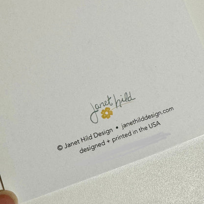 Party Time Tea greeting card, everyday celebration, blank card