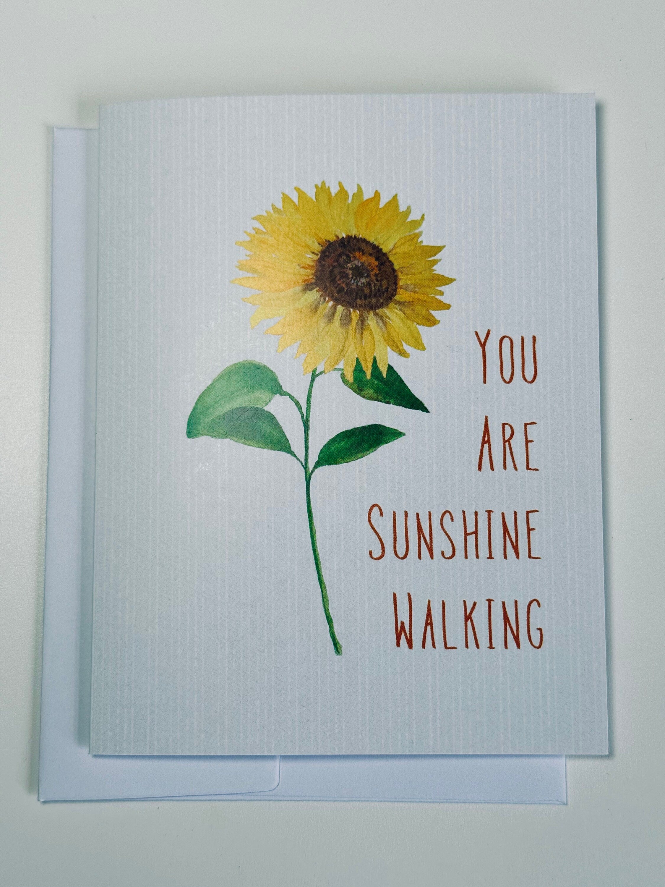 Sunflower Greeting Card: Cheerful Blank Card
