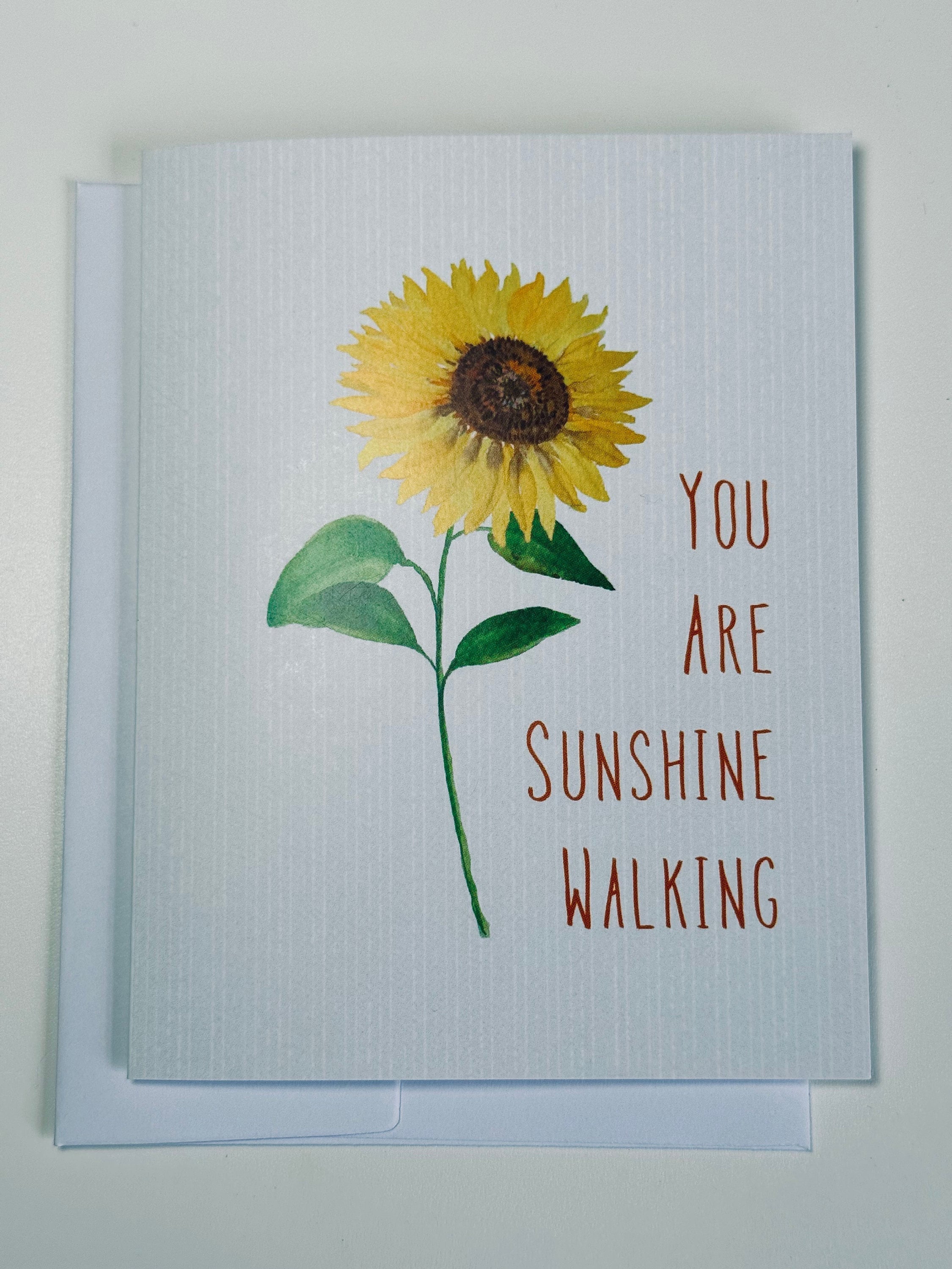 Sunflower Greeting Card: Cheerful Blank Card