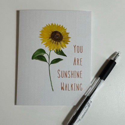 Sunflower Greeting Card: Cheerful Blank Card