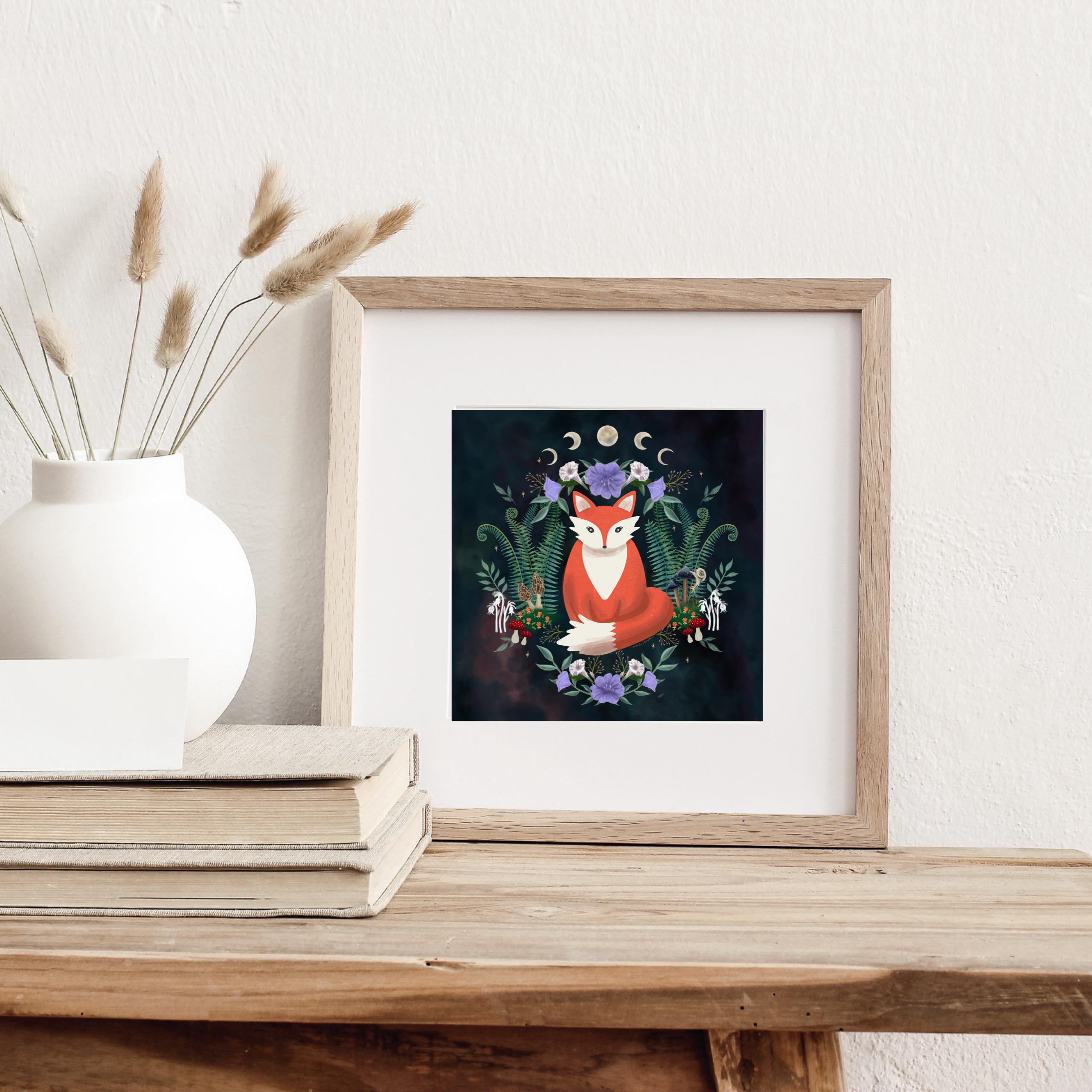 Moon Phase Seasons Art Print (unframed)