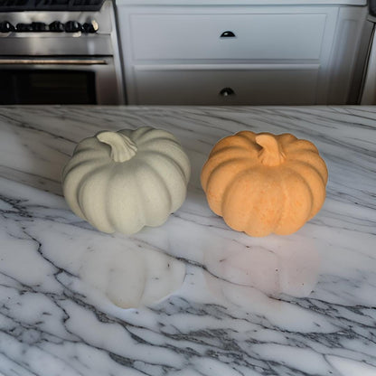 Mini Concrete Pumpkin | 3.5 Inch Fall Tiered Tray Decor | Modern Minimalist Halloween Accent | Industrial Cement Pumpkin | Thanksgiving Gift