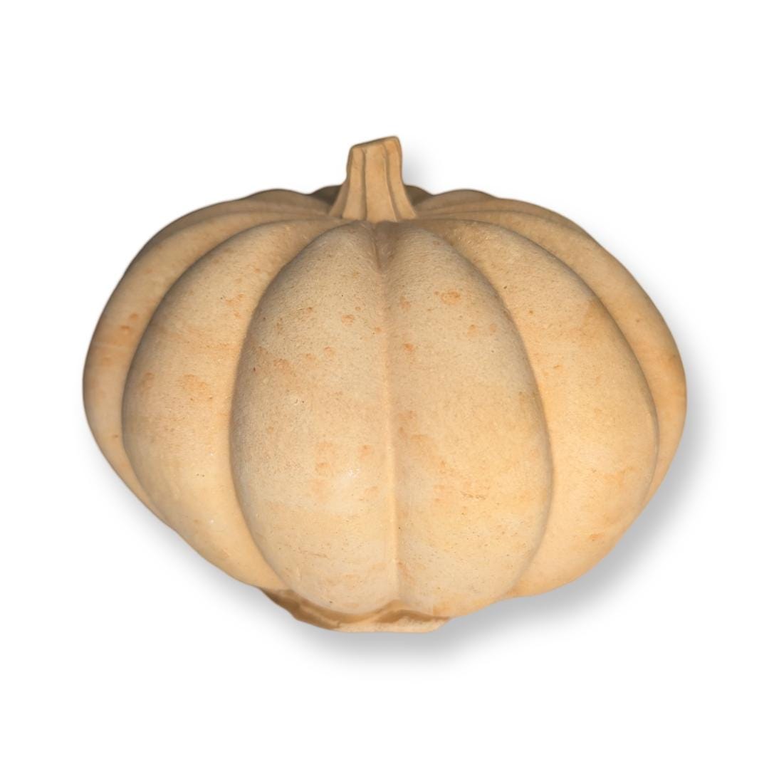 Concrete Pumpkin Decor | Modern Fall Home Decor | Minimalist Thanksgiving Centerpiece | Industrial Autumn Shelf Styling | Orange Pumpkin