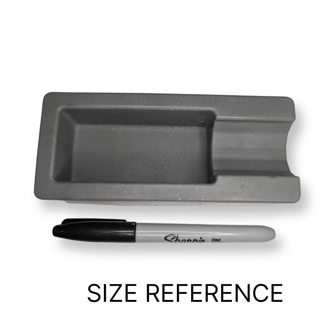 Rectangular Concrete Cigar Ashtray | Grey Cement Cigar Rest | Modern Industrial Outdoor Ashtray | Heavy Duty Smoking Gift | Patio Decor