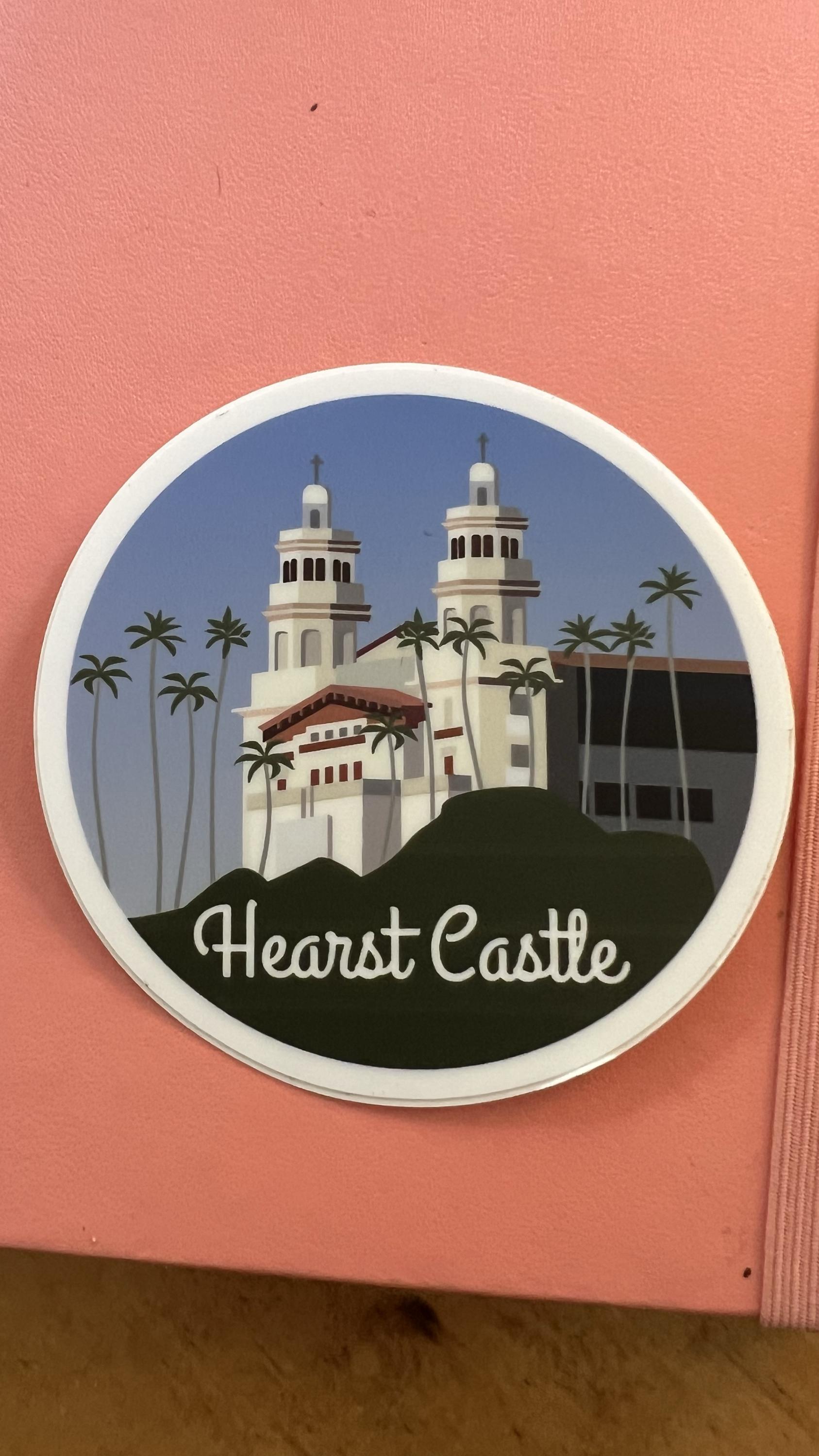 Hearst Castle Sticker | Vintage California Travel Decal (Waterproof)