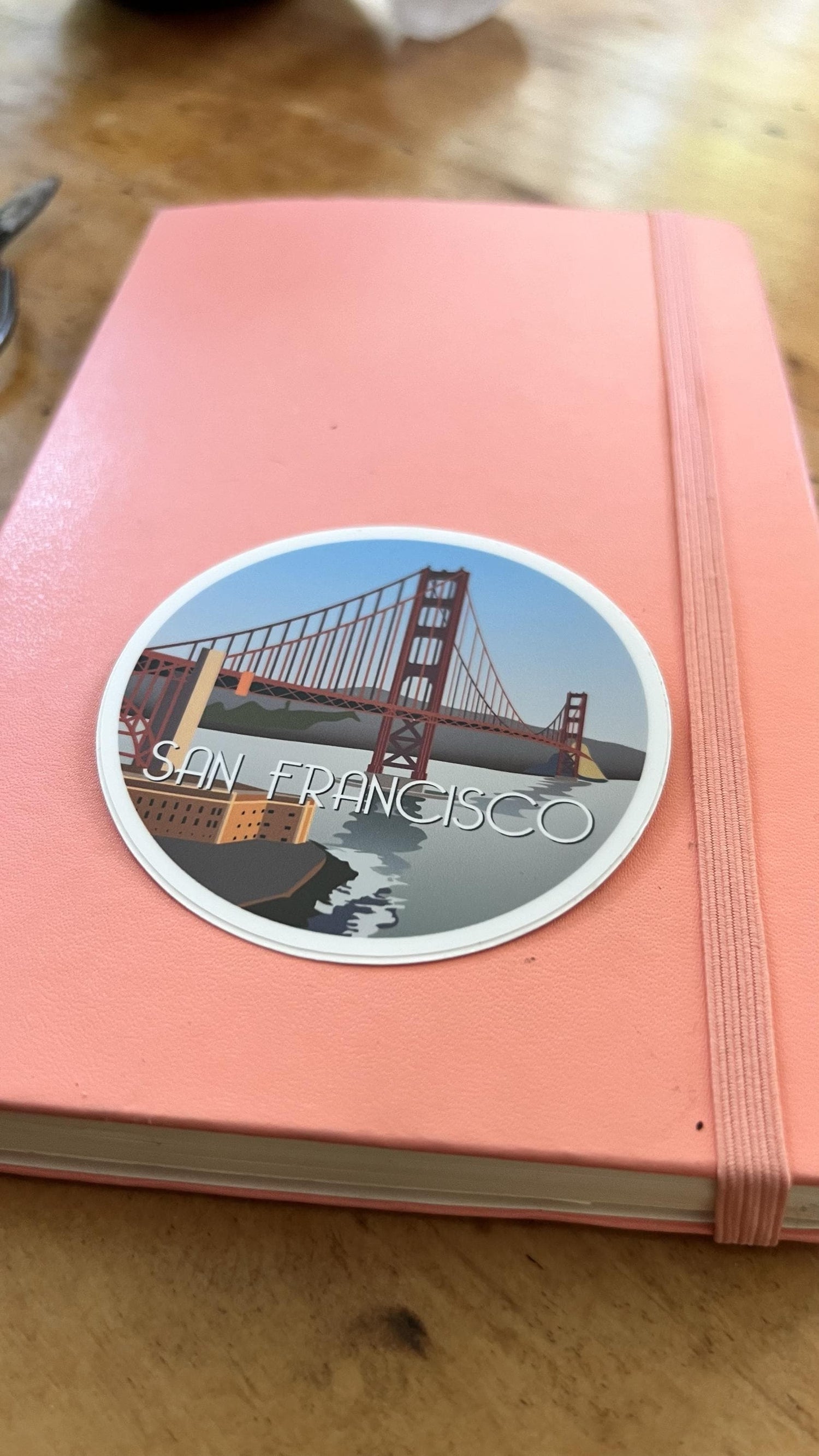 San Francisco Golden Gate Bridge Sticker | Waterproof Vinyl Travel Decal