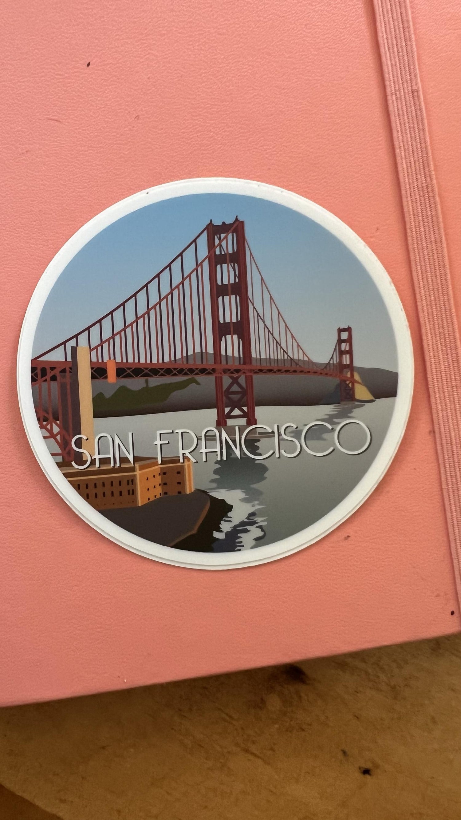 San Francisco Golden Gate Bridge Sticker | Waterproof Vinyl Travel Decal