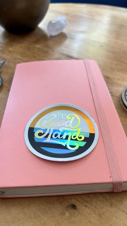Milwaukee Good Land Holographic Sticker | Wisconsin Pride | Rainbow Iridescent Vinyl Decal | Original MKE Art