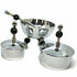 Bowl Set with green ceramic legs and spoon, perfect for serving dips and condiments for special occasions
