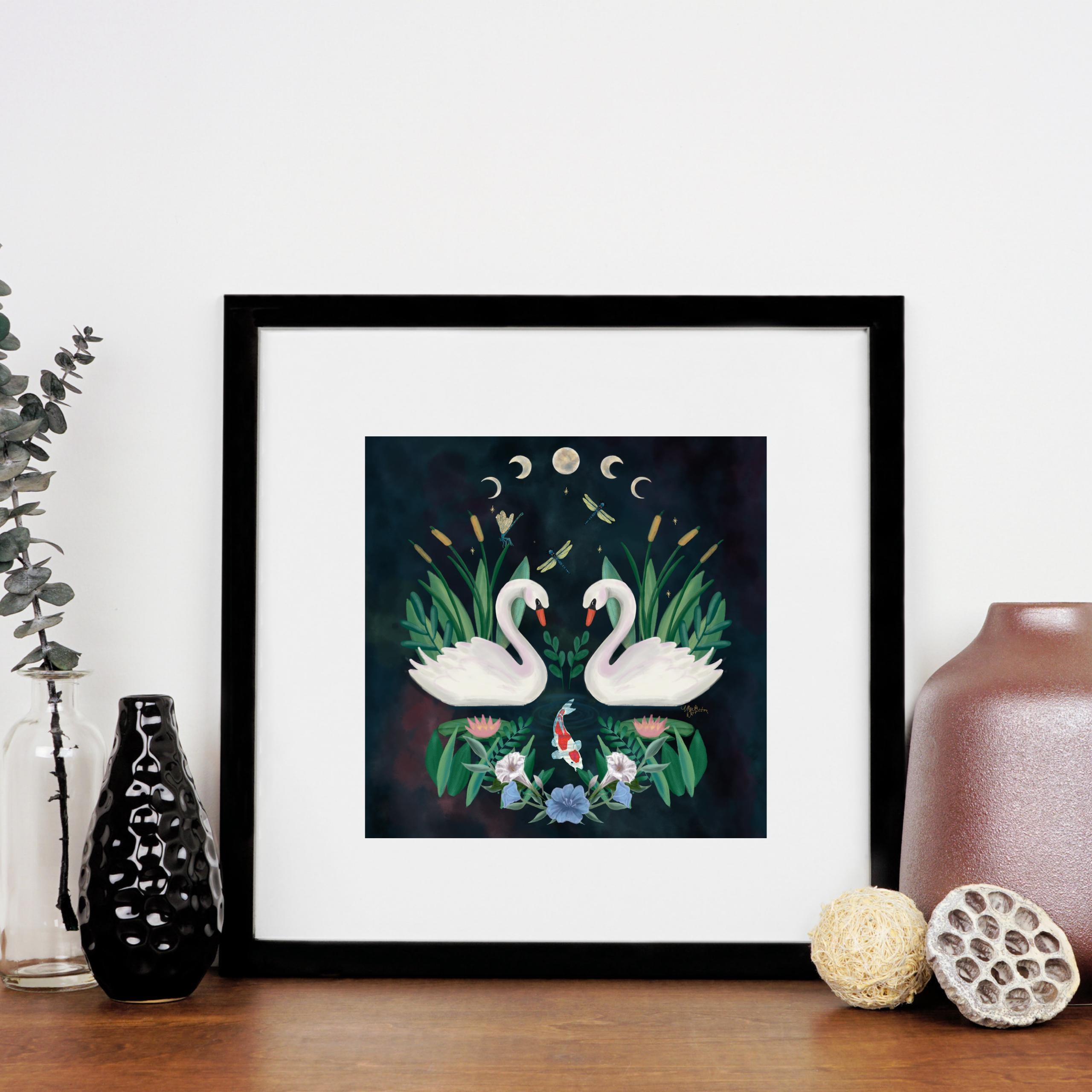 Moon Phase Seasons Art Print (unframed)