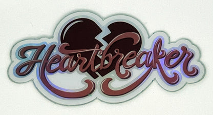 Heartbreaker Holographic Sticker | Bold Heart Art Sticker