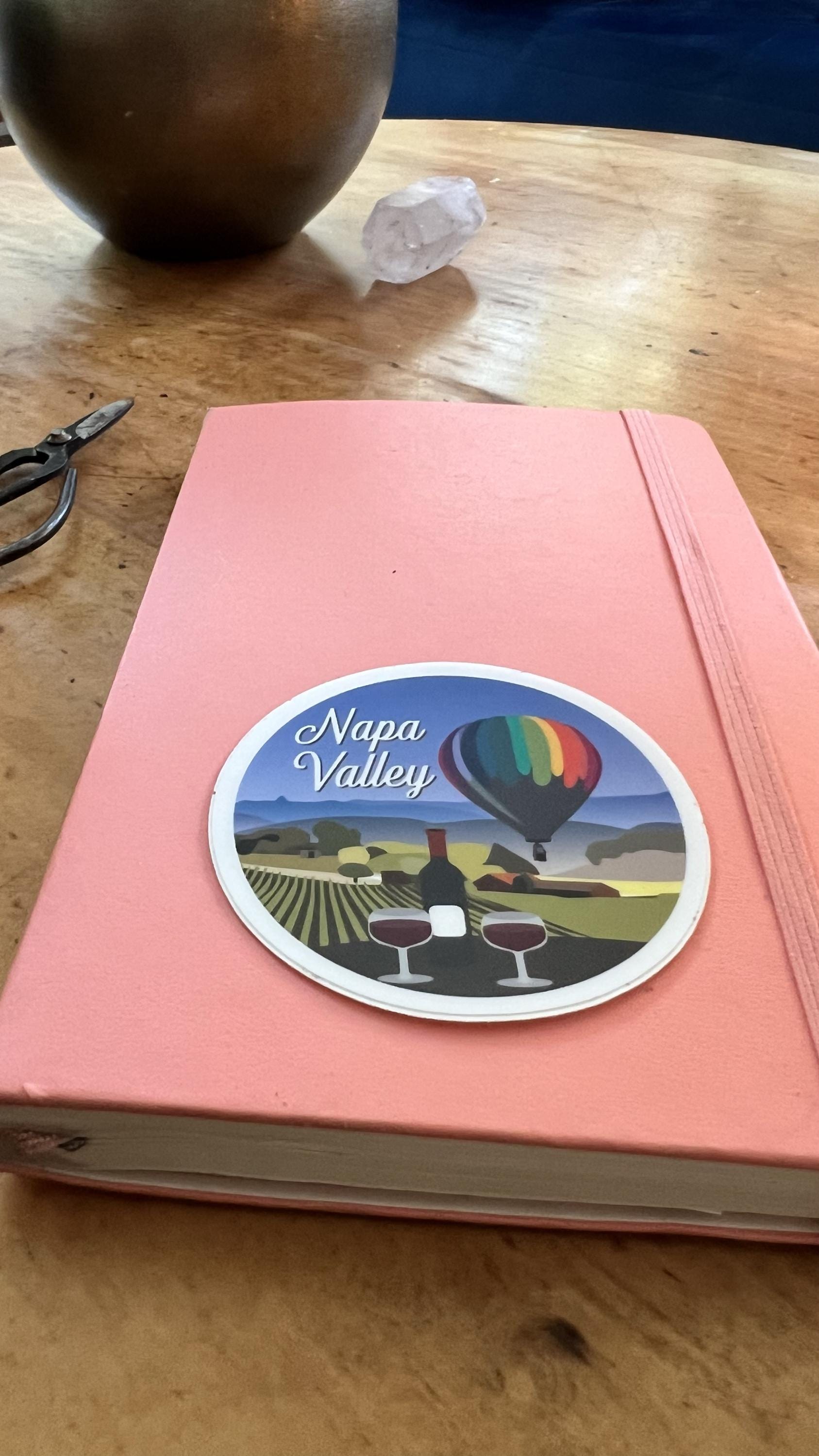 Napa Valley California Travel Sticker | Wine Country Waterproof Vinyl Decal | California Souvenir Gift