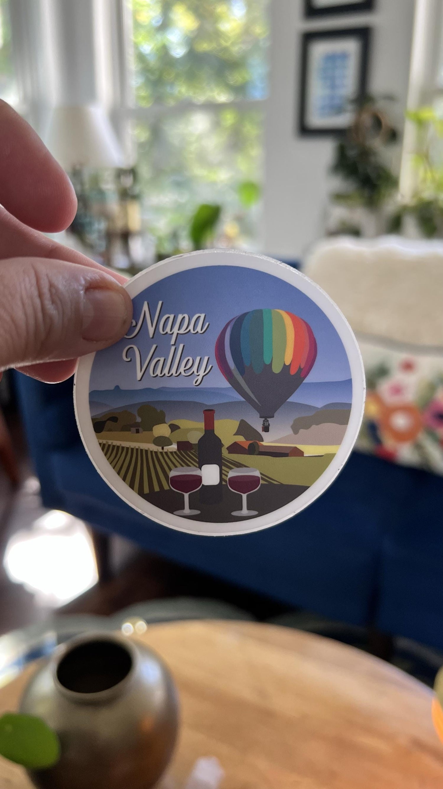 Napa Valley California Travel Sticker | Wine Country Waterproof Vinyl Decal | California Souvenir Gift