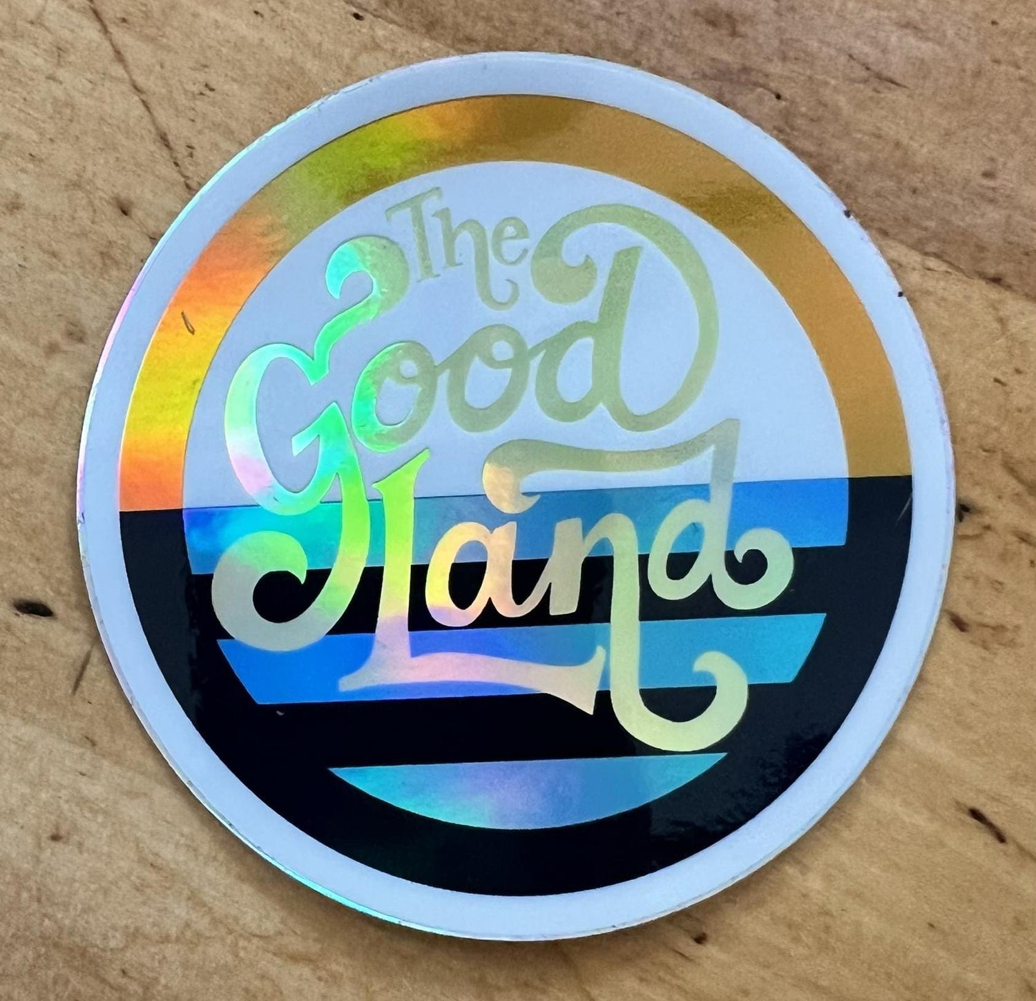 Milwaukee Good Land Holographic Sticker | Wisconsin Pride | Rainbow Iridescent Vinyl Decal | Original MKE Art