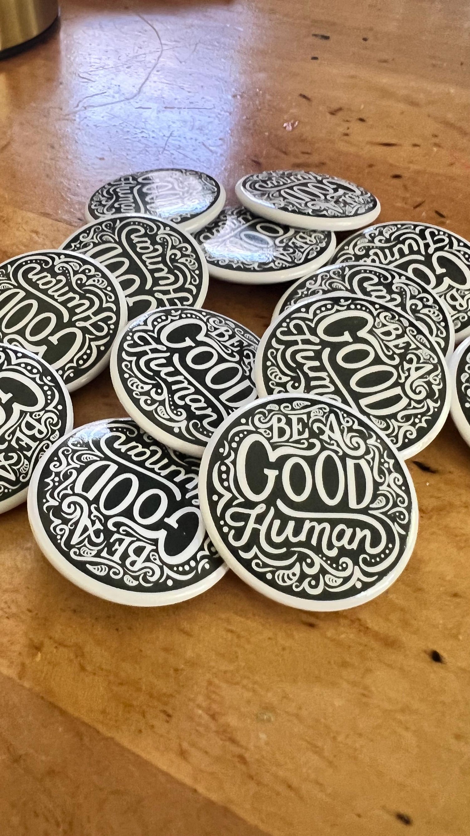 Be a good human pin