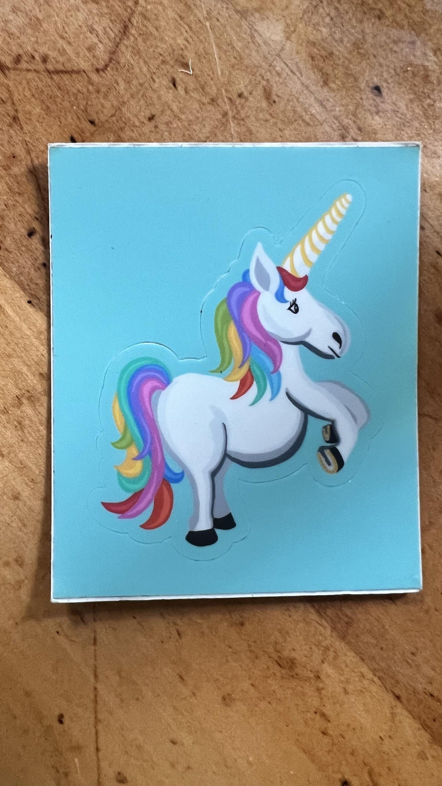 Hand-Drawn Unicorn Sticker | Waterproof Vinyl Decal for Laptops, Bottles