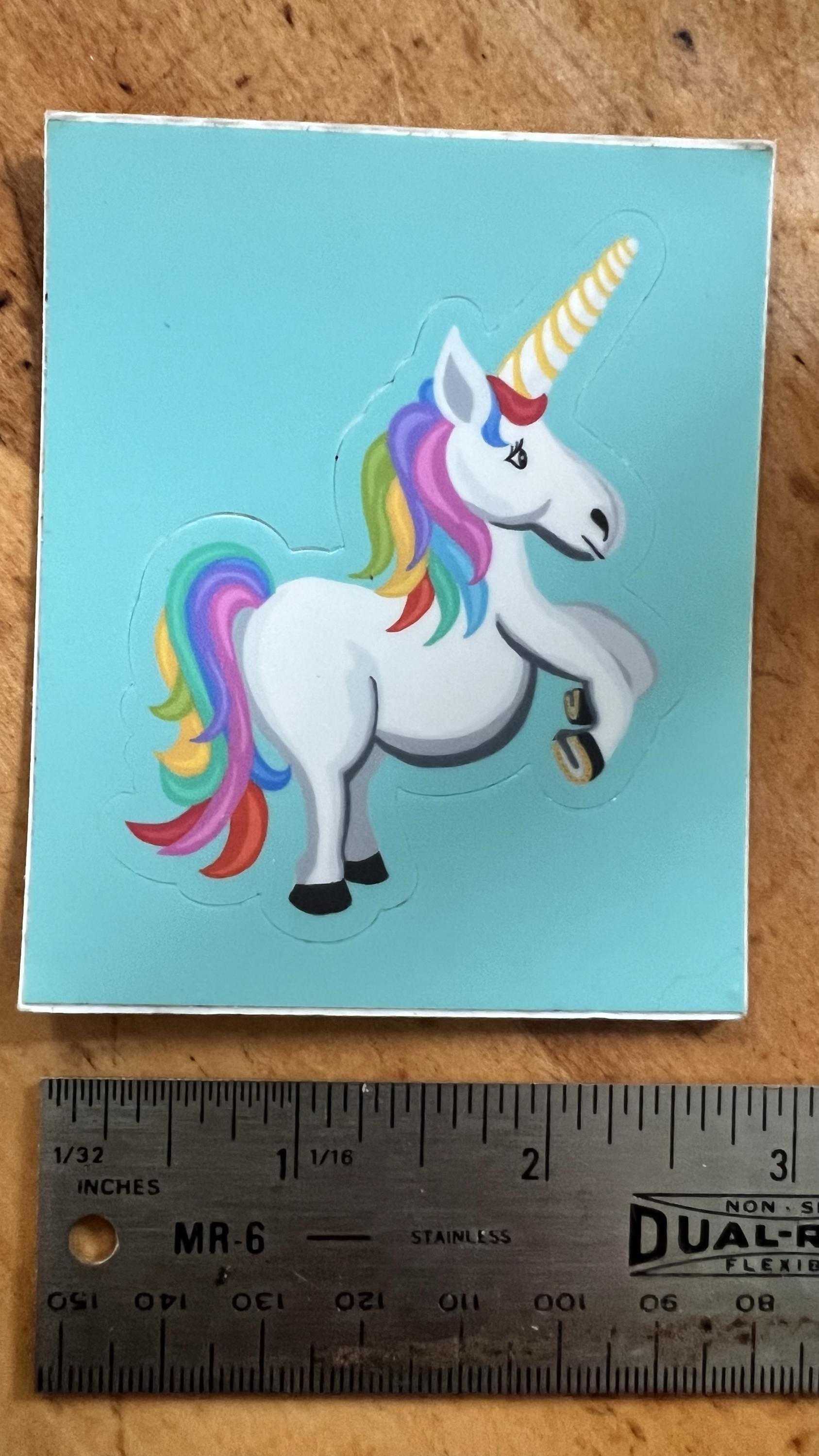 Hand-Drawn Unicorn Sticker | Waterproof Vinyl Decal for Laptops, Bottles