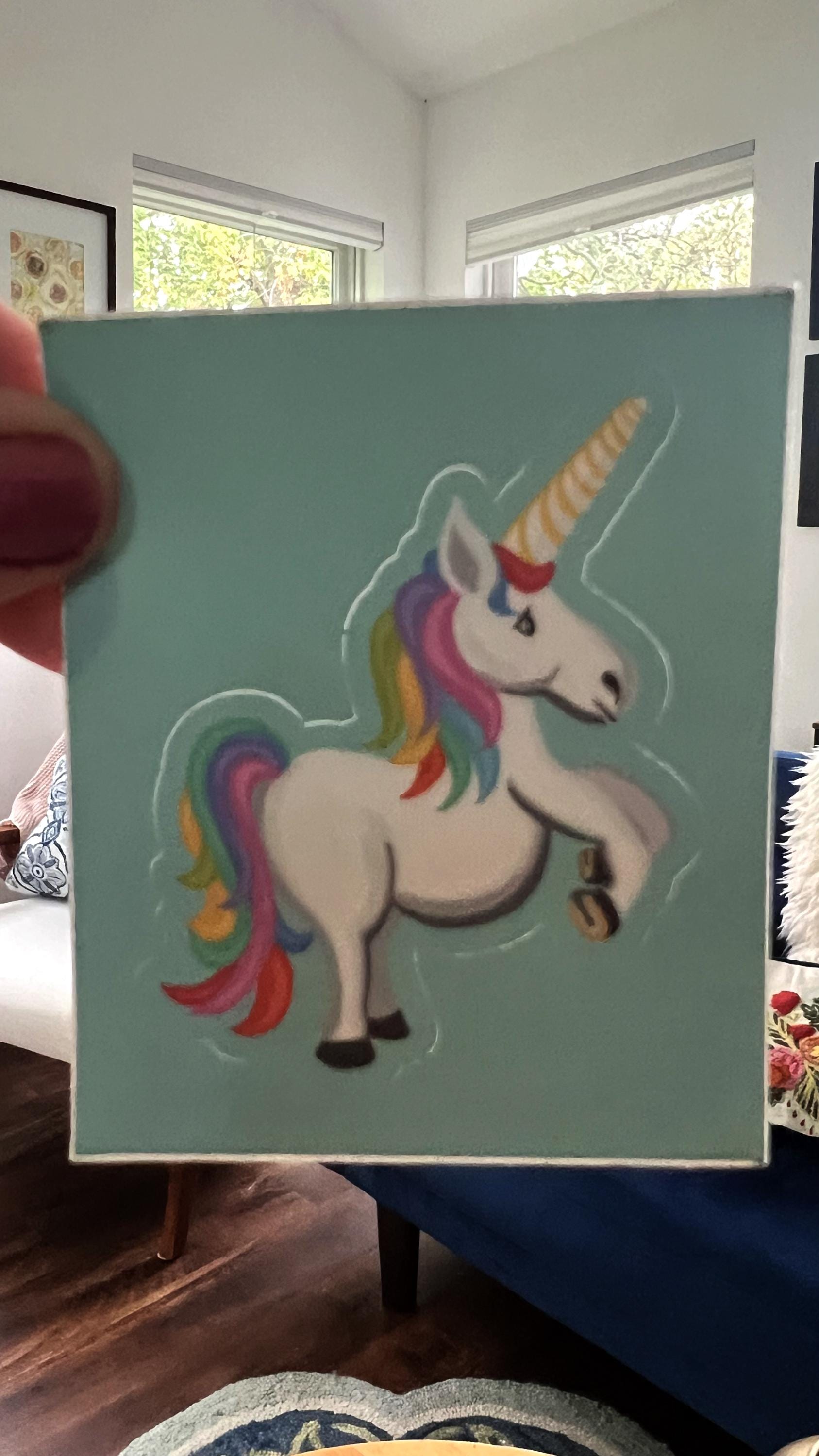 Hand-Drawn Unicorn Sticker | Waterproof Vinyl Decal for Laptops, Bottles