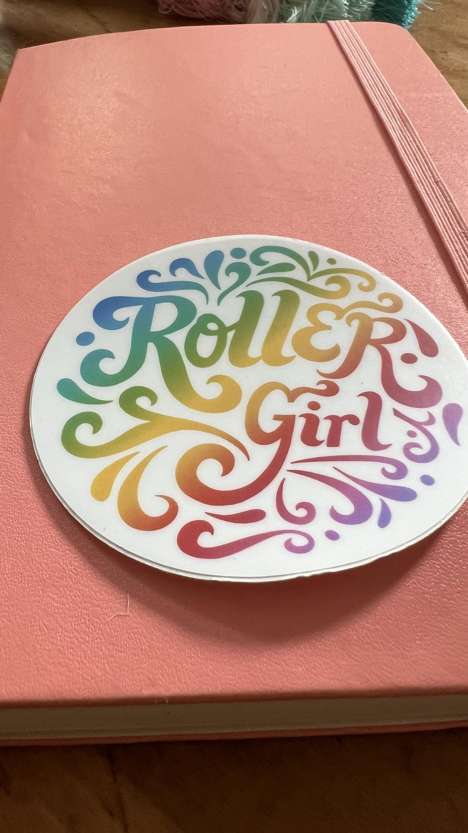 Retro Roller Girl Sticker | 70s Disco Skater Vinyl Decal