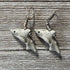 SHARK EARRINGS - Cute grinning shark jewelry with a shiny ceramic finish, perfect for fish lovers and as a playful accessory.