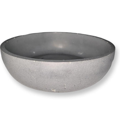 8 Inch Concrete Decorative Bowl | Modern Minimalist Centerpiece | Industrial Cement Fruit Bowl | Large Round Grey Stone Entryway Catchall