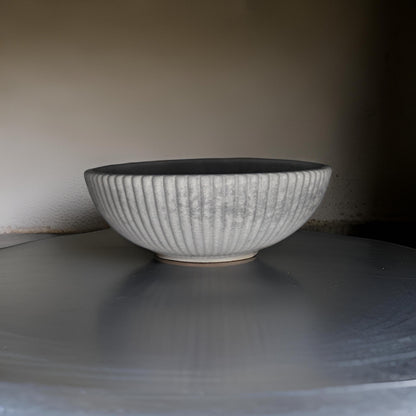 Gray Large Handmade Concrete Bowl – Modern Minimalist Decor