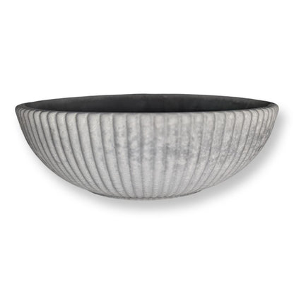 Gray Large Handmade Concrete Bowl – Modern Minimalist Decor