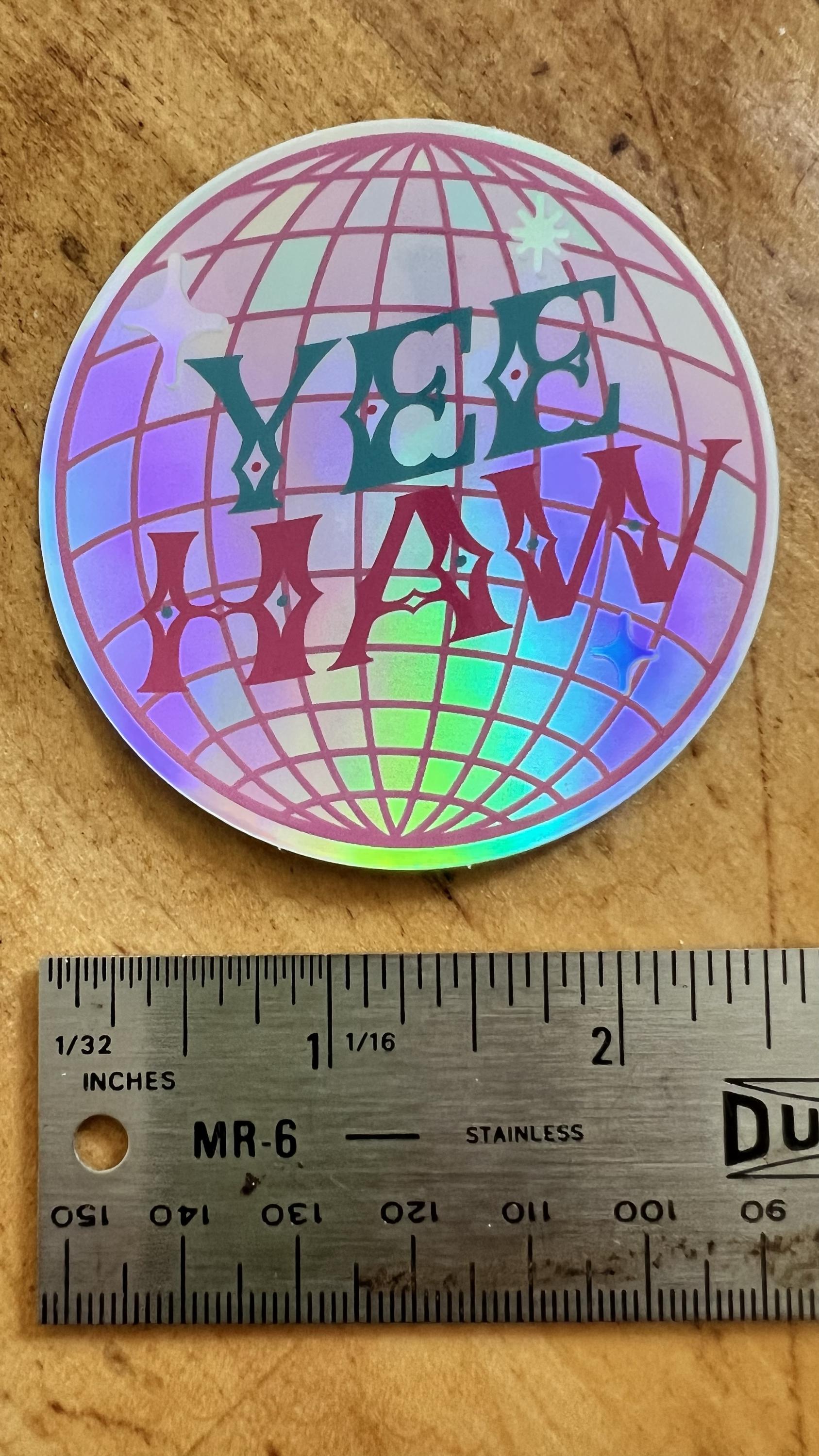 Yee Haw Disco Sticker | Retro Western Groovy Vinyl Decal (3&amp;quot; Size)