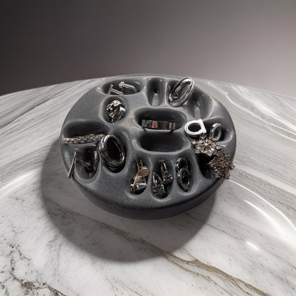 Concrete Minimalist Ring &amp; Earring Jewelry Organizer| Modern Home Organization