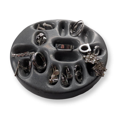 Concrete Minimalist Ring &amp; Earring Jewelry Organizer| Modern Home Organization
