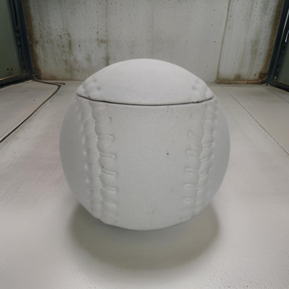 Concrete Baseball Jar – Unique Sports-Themed Storage Container – Handmade Decor