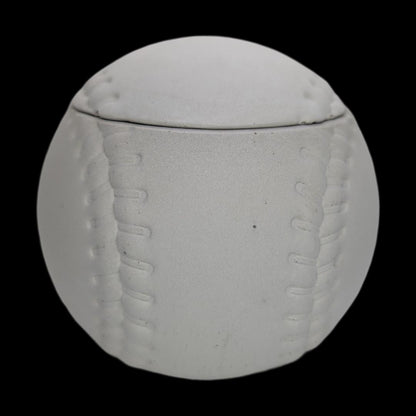 Concrete Baseball Jar – Unique Sports-Themed Storage Container – Handmade Decor