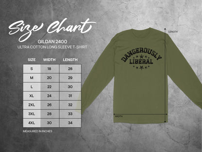 Dangerously Liberal Graphic Sweatshirt, Resistance T-Shirt, Political Statement Shirt, Anti Trump Unisex Tee, Gift for Liberals